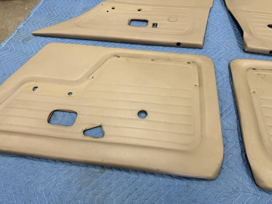 1984-1992 BMW E30 325i 318i Sedan Door Card Panel Set of 4 Tan Cover OEM #3536E