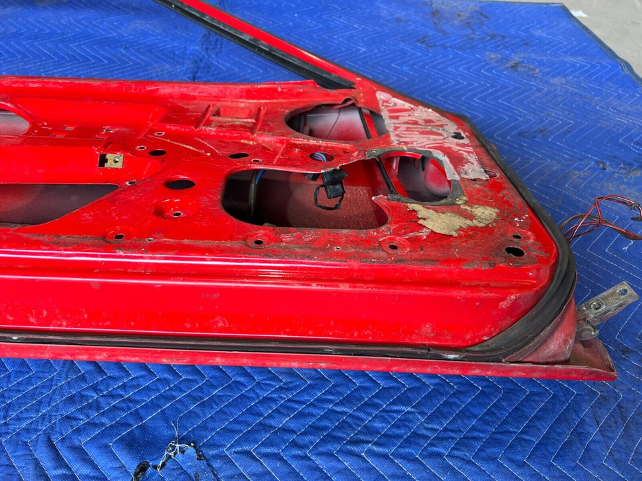 1983-1985 Porsche 944 Front Left LH Driver Red Door Assembly Panel OEM #1759EM