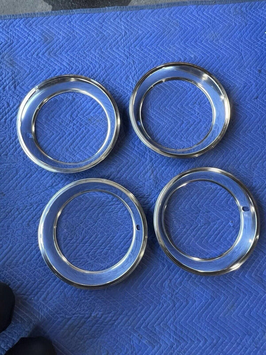 1969 Chevy Camaro Z28 NOS Chrome Trim Ring Set Of 4 9796696 OEM GM #3564E