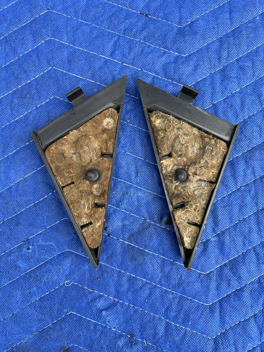 1986-1993 Volvo 240 244 245 L & R Heated Power Mirror Corner Trim Pair OE #3632E