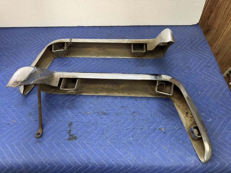 1968-1973 Corvette C3 Chrome Rear Bumper Pair Left & Right GM OEM #3844E