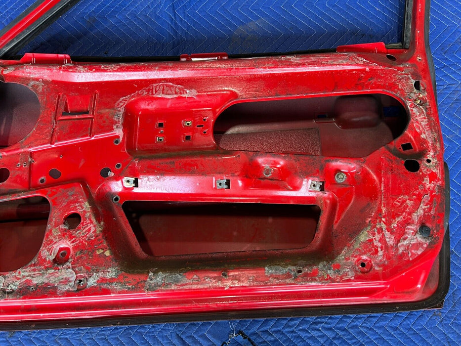 1983-1985 Porsche 944 Front Right Passenger Red Door Assembly Panel OEM #1760EM