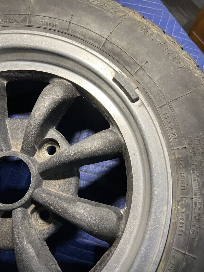 Porsche Karmann Ghia VW EMPI Mag Rim Genuine Vintage 911 15x6 Wheel 4x130 #3388E