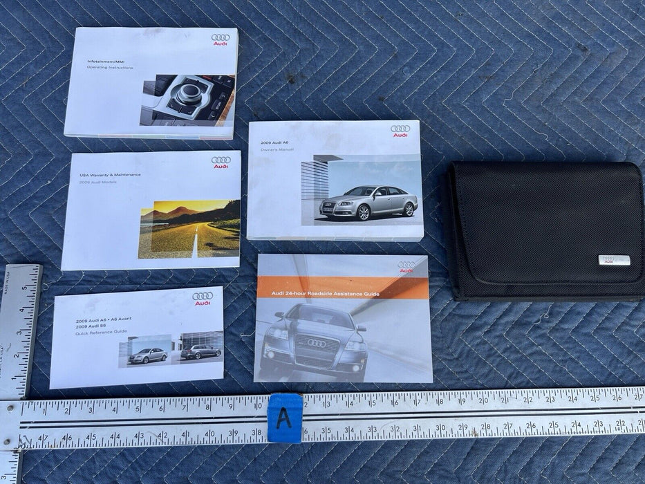 2009 Audi A6 Owners Manual Brochure Pamphlet Booklet Leather Case OEM #2SB