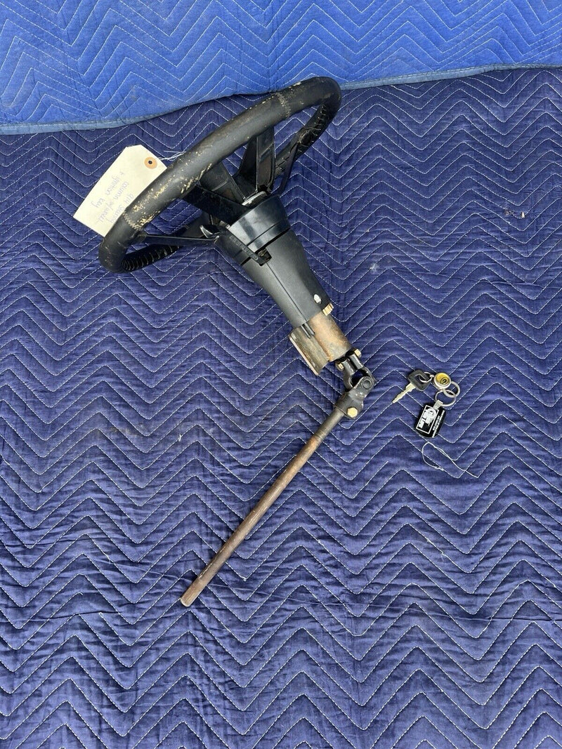 Porsche 914 Steering Column Steering Wheel & Wiper Stalks Ignition & Key #3618E