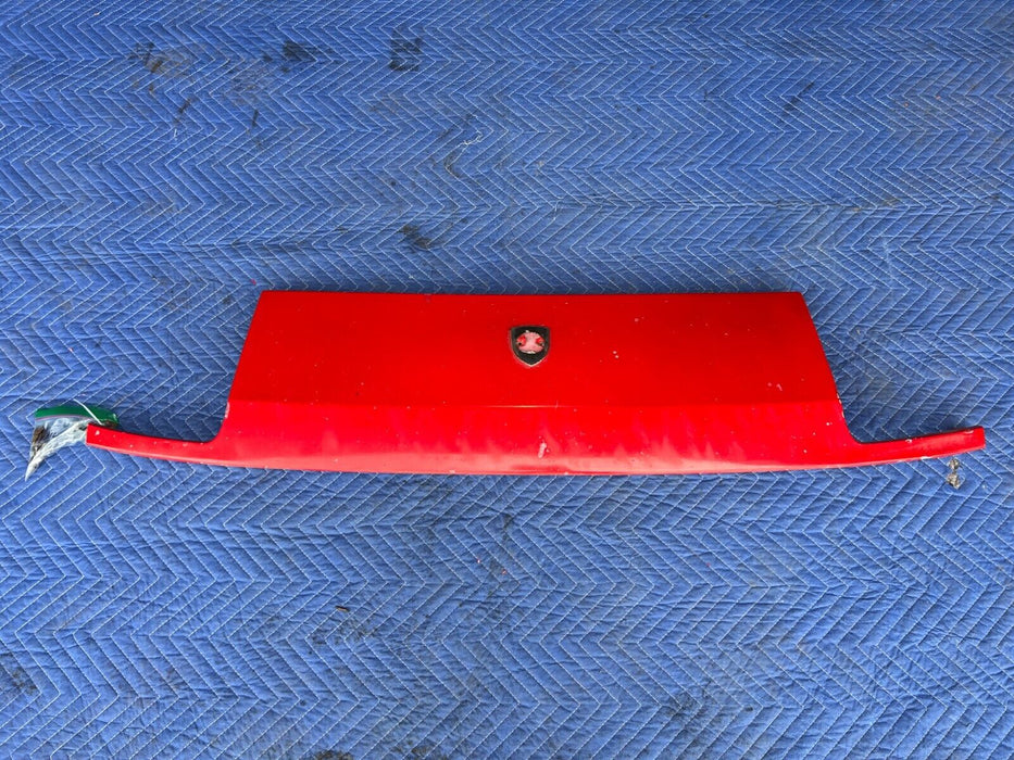 1983-1985 Porsche 944 Red Front Nose Hood Engine Bonnet Panel Trim OEM #1859EM