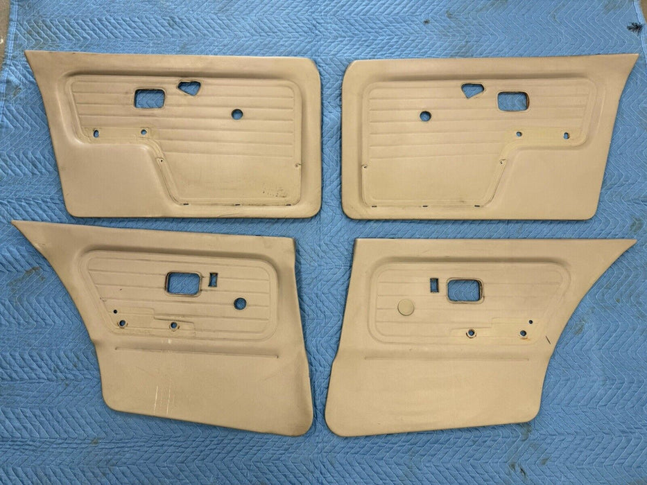 1984-1992 BMW E30 325i 318i Sedan Door Card Panel Set of 4 Tan Cover OEM #3536E