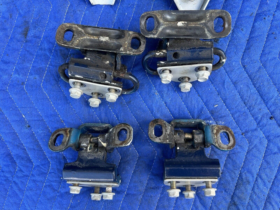 1986-1993 Volvo 240 245 Complete Set Of 8 Door Hinges Upper & Lower OEM #3649E