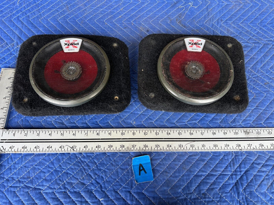 1983-1985 Porsche 944 Xplod Sony Speaker Tweeter Pair Set XS-F1620 OEM #1763EM