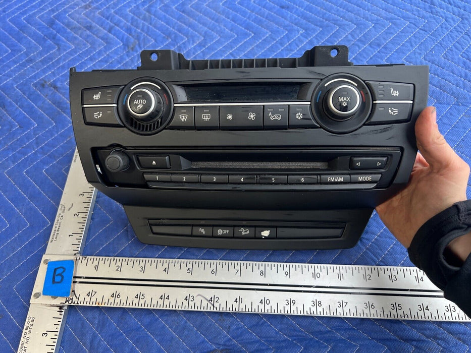 2011-2013 BMW X5 X5M E70 Head Unit Dash Climate Control Switch Panel OEM #1948EM