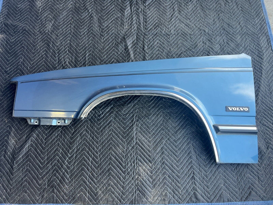 1984-1989 Volvo 740 760 Sedan Front Left Driver Fender Blue Metallic OEM #1673EM