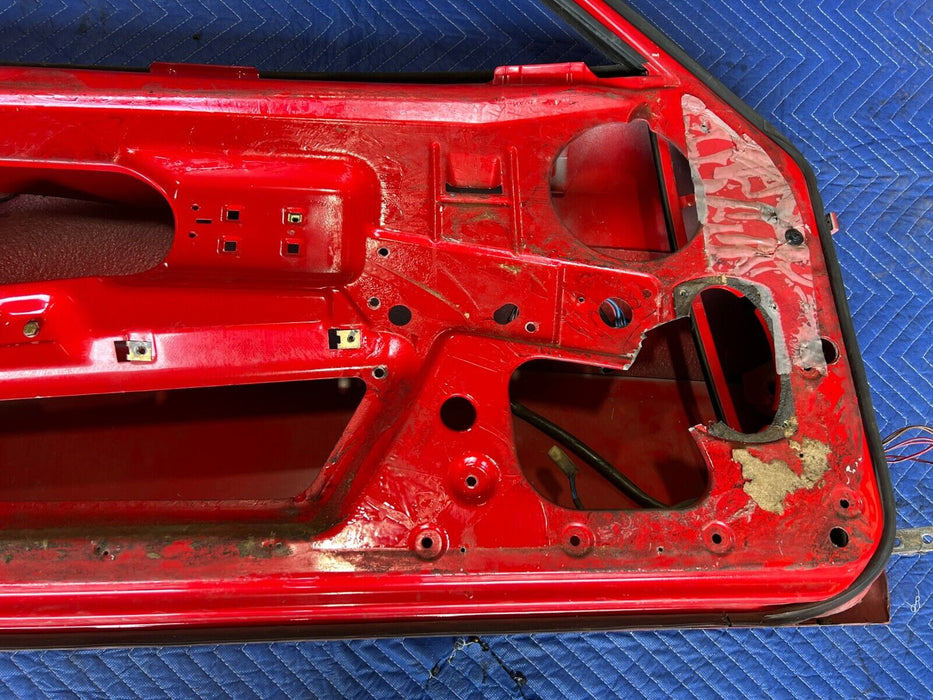 1983-1985 Porsche 944 Front Left LH Driver Red Door Assembly Panel OEM #1759EM