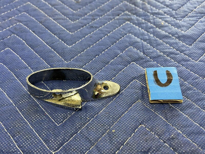 1958-1962 GM Corvette C2 End Cap Dash Grab Bar Bezel Trim 3747067 OEM #3361E