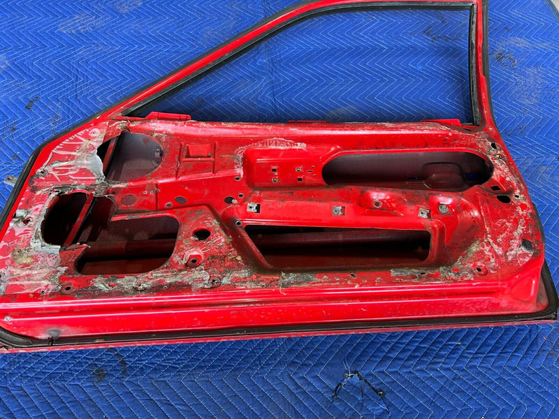 1983-1985 Porsche 944 Front Right Passenger Red Door Assembly Panel OEM #1760EM