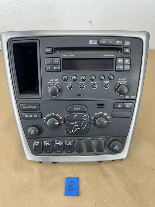 2004-2007 Volvo S60 S60R V70R Head Unit Radio & Climate Controls HU-850 #3442EJ