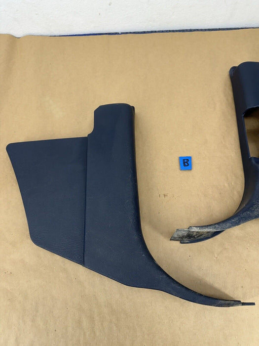 1995-1998 Chevy GMC C/K Truck Suburban Lower Kick Panel Pair Blue Trim #3462EJ