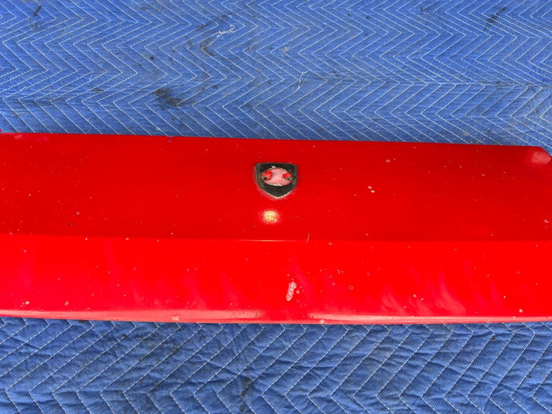 1983-1985 Porsche 944 Red Front Nose Hood Engine Bonnet Panel Trim OEM #1859EM