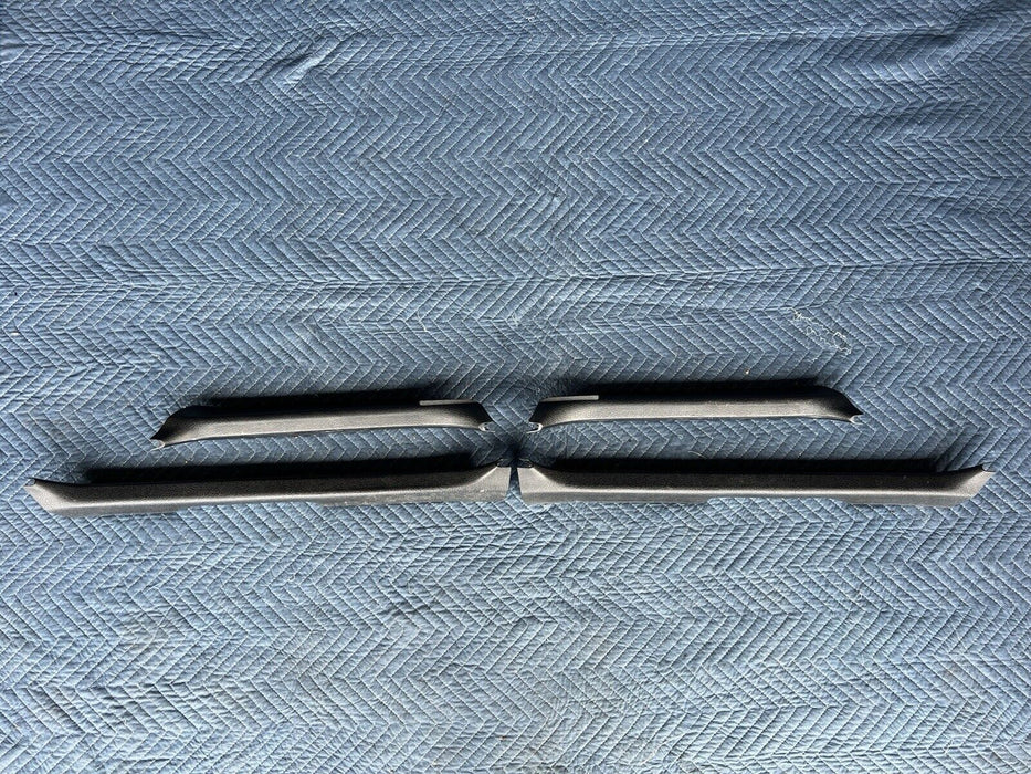 1986-1993 Volvo 240 244 245 Set Of 4 Door Sill Scuff Trim Entry Black OEM #3604E