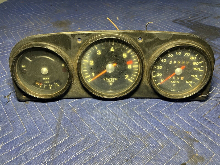 1969-1974 Porsche 914 Gauge Instrument Cluster Speedometer & Bezel OEM #3386E