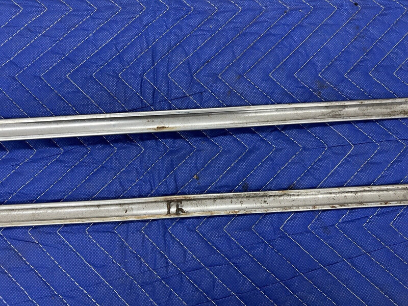 1955-1956 Chrysler Imperial Door Panel Middle Trim Strip SS Pair OEM #3498E