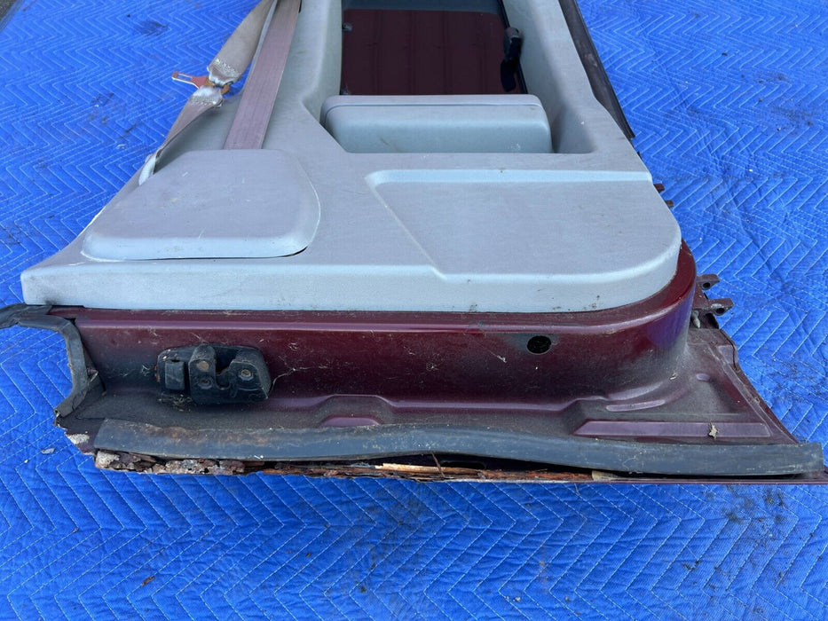 1998 Chevy K1500 Extended Cab Third Door Maroon w/ Trim, Door Card OEM #1506EM