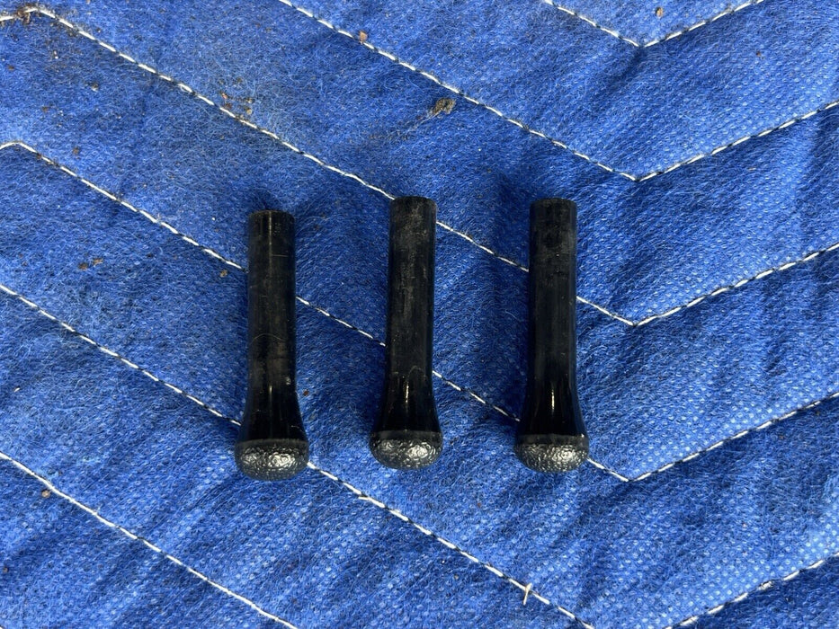 1986-1993 Volvo 240 244 245 Lock Stud Thumb Screw Set Of 3 Trim Black OEM #3795E