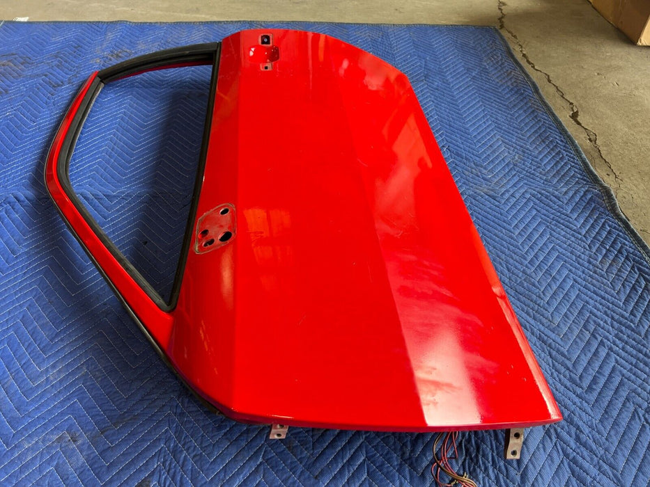 1983-1985 Porsche 944 Front Left LH Driver Red Door Assembly Panel OEM #1759EM