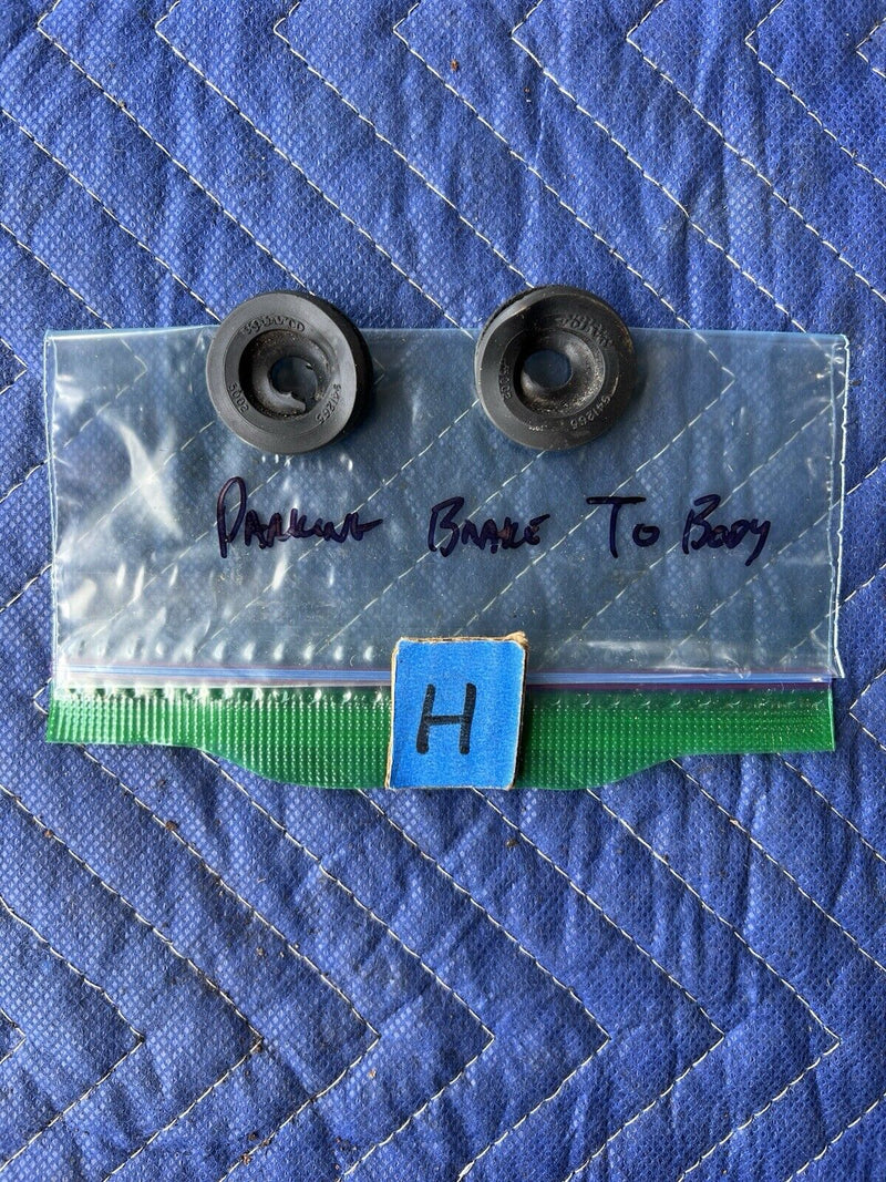 1986-1993 Volvo 240 244 245 Parking Brake Cable To Body Grommet Pair OEM #3668E