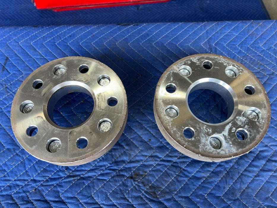 1983-1985 Porsche 944 Wheel Spacer Pair 5x130 5130-5130B w/ Lug Nut Set #1789EM