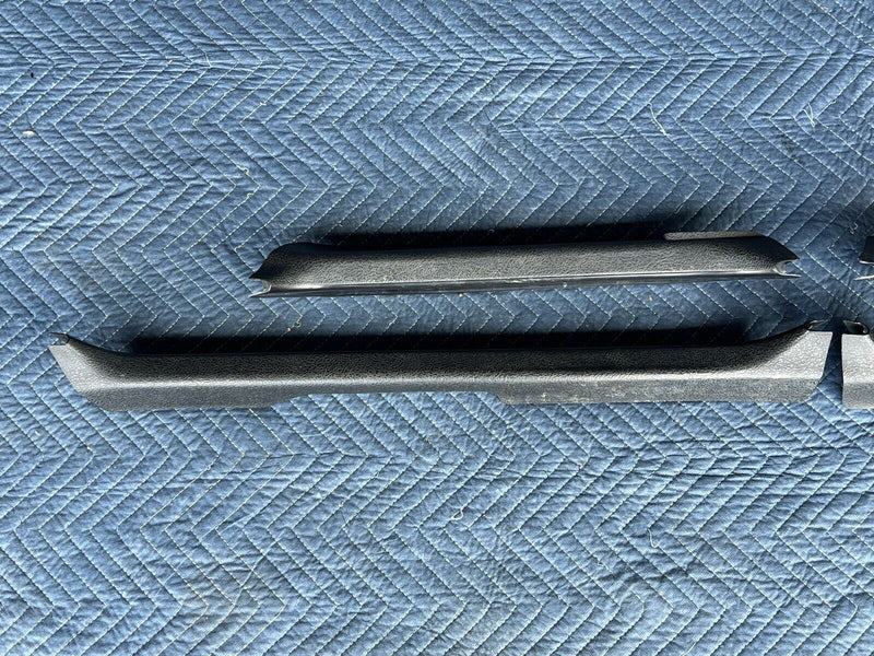 1986-1993 Volvo 240 244 245 Set Of 4 Door Sill Scuff Trim Entry Black OEM #3604E