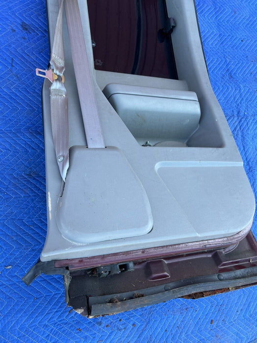 1998 Chevy K1500 Extended Cab Third Door Maroon w/ Trim, Door Card OEM #1506EM