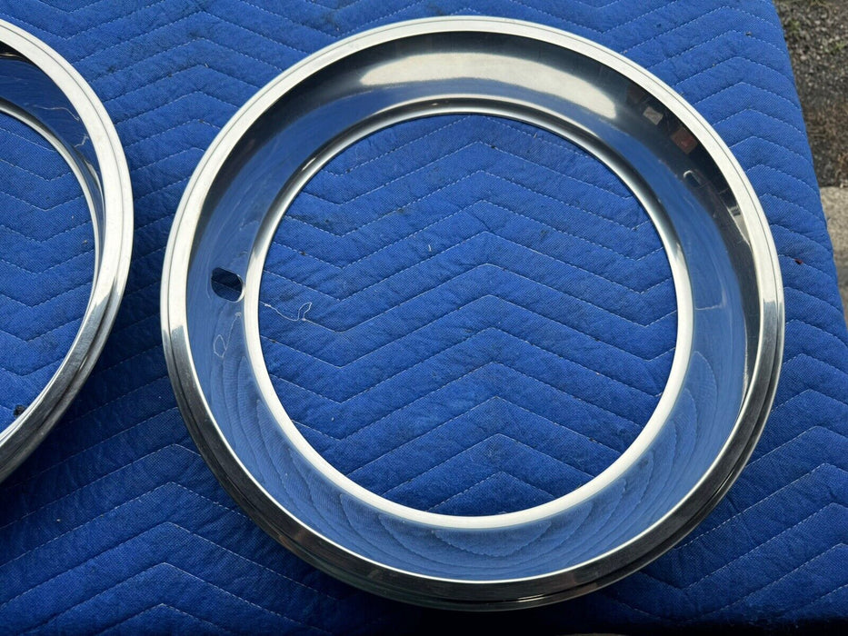 1969 Chevy Camaro Z28 NOS Chrome Trim Ring Set Of 4 9796696 OEM GM #3564E