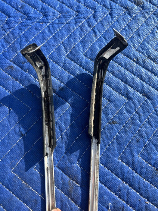 1984-1989 Volvo 740 760 Sedan LH & RH Rear Upper Corner Chrome Trim OEM #1612EM