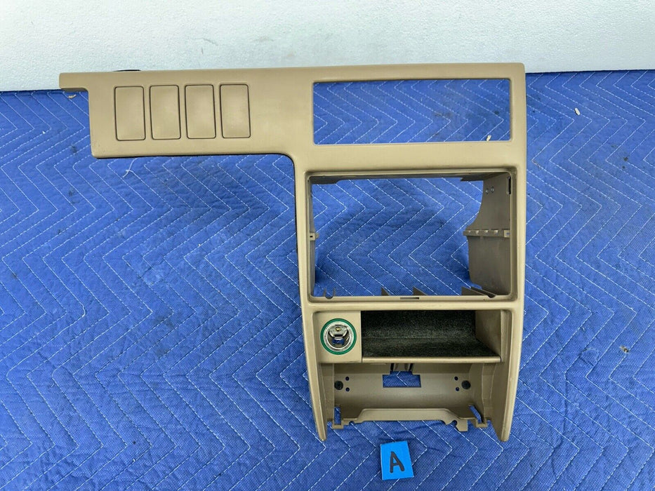 1995-1998 Volvo 960 S90 V90 Dash Tan Trim Climate Surround 9137518 OEM #3821E