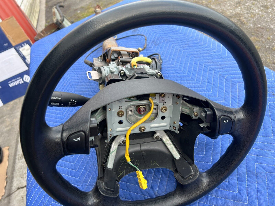 1998-2002 Isuzu Trooper Steering Wheel & Column w/ Stalks & Ignition OEM #971EM