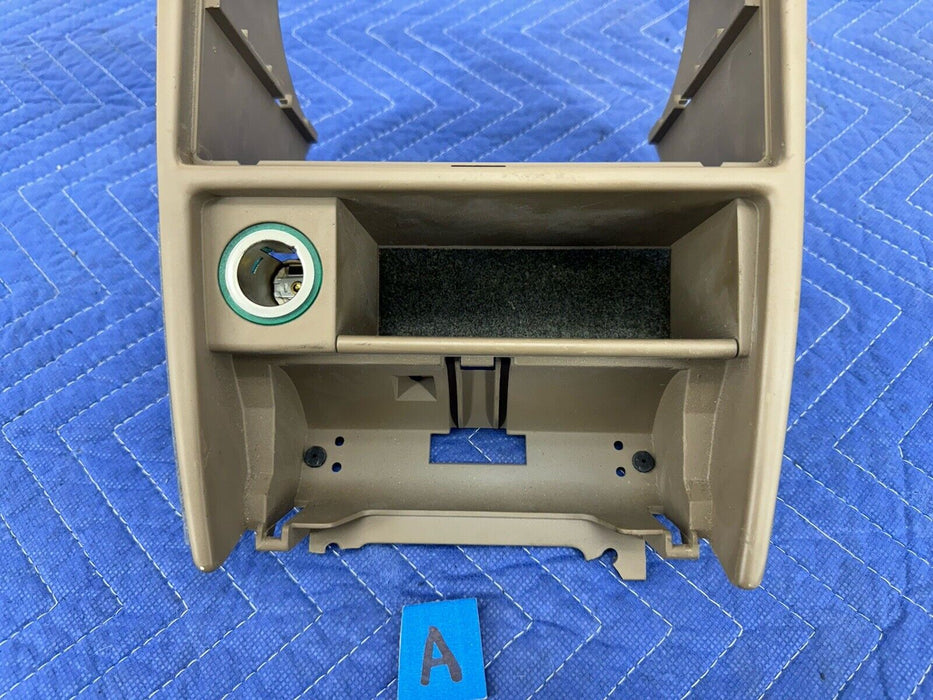 1995-1998 Volvo 960 S90 V90 Dash Tan Trim Climate Surround 9137518 OEM #3821E