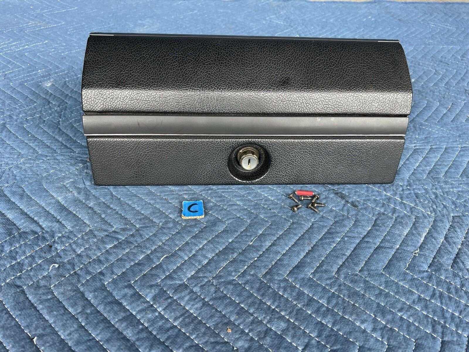 1986-1993 Volvo 240 244 245 Complete Glove Box Assembly Black NICE