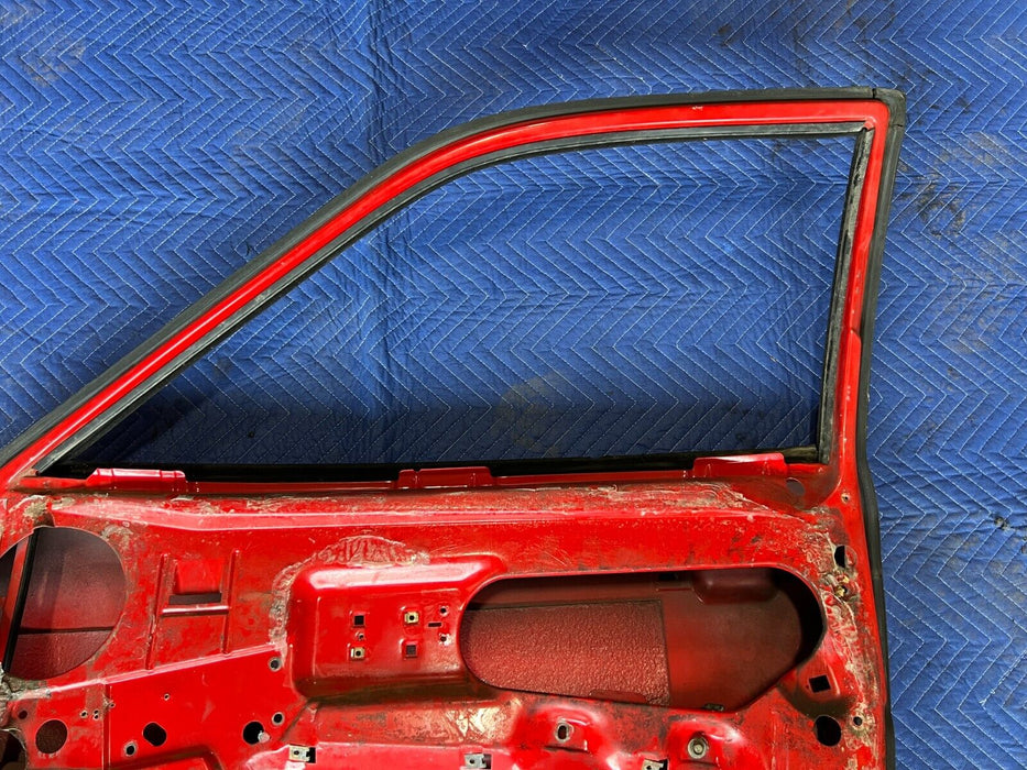 1983-1985 Porsche 944 Front Right Passenger Red Door Assembly Panel OEM #1760EM