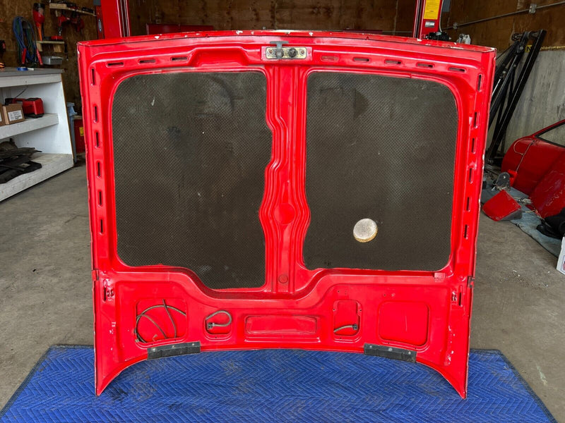 1983-1985 Porsche 944 Red Front Hood Engine Bay Bonnet Body Panel OEM #1744EM