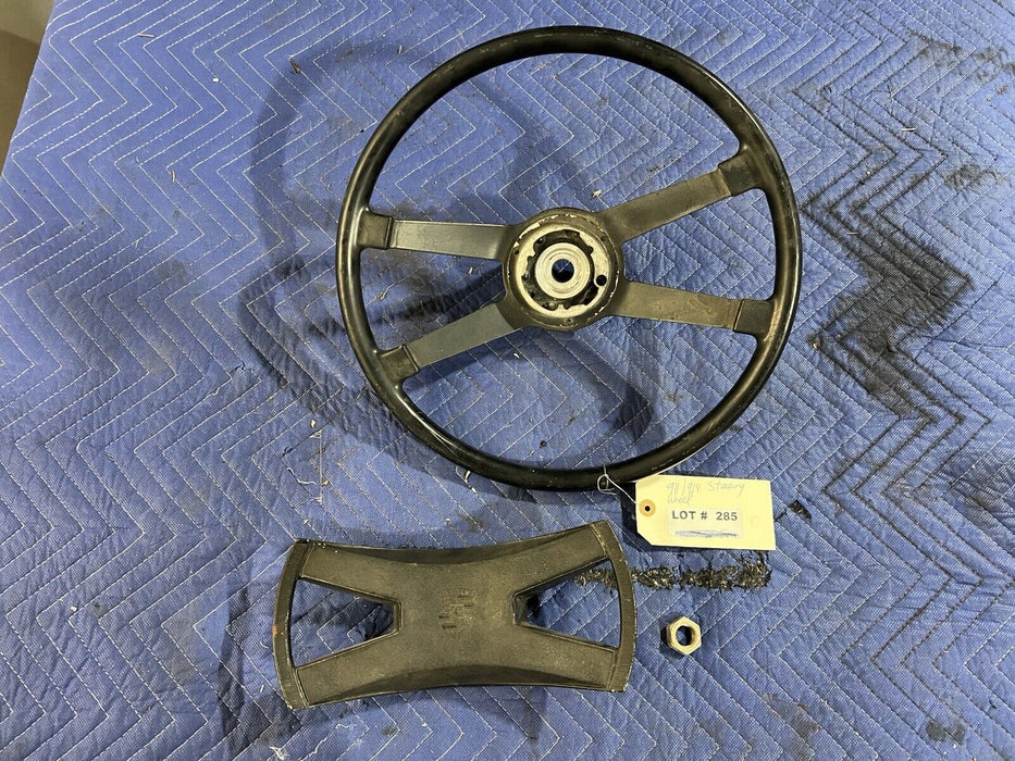 1965-1973 Porsche 911 912 914 Steering Wheel & Center Pad 380mm OEM #3420E