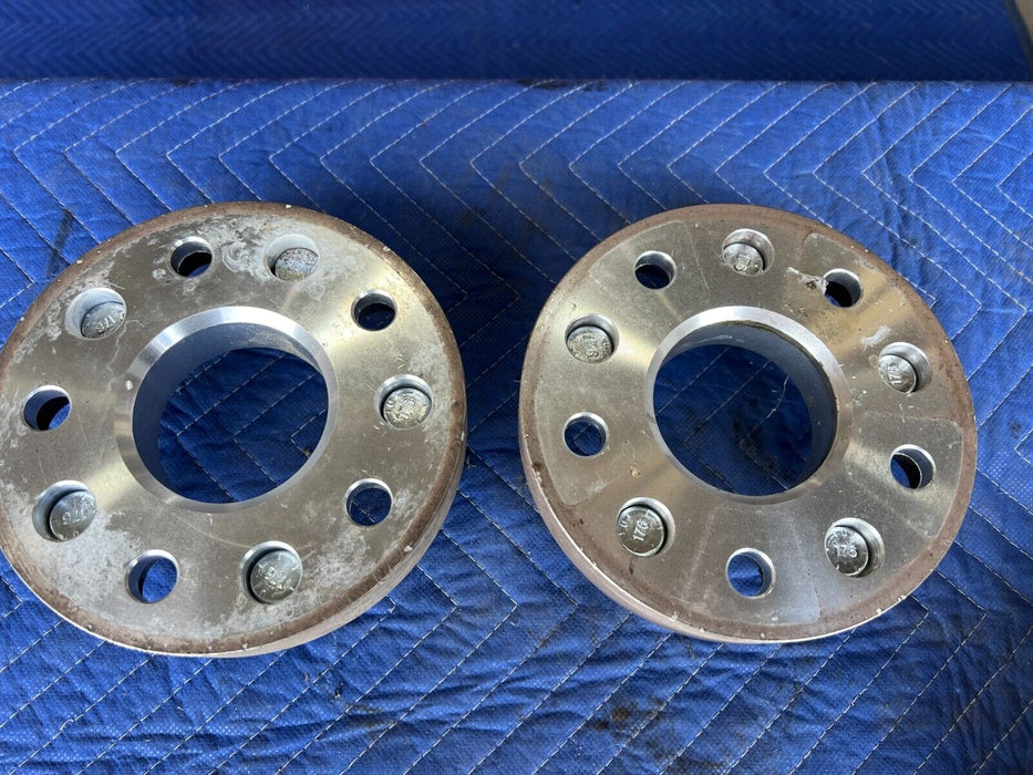 1983-1985 Porsche 944 Wheel Spacer Pair 5x130 5130-5130B w/ Lug Nut Set #1789EM