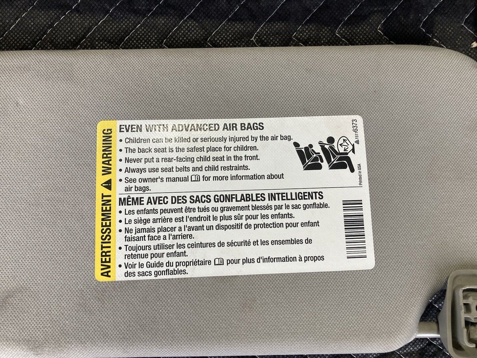 2006-2016 Chevy Impala GM Sun Visors Pair Left Right Windshield OEM #3113M