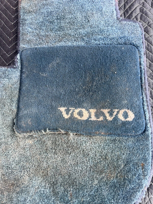 1984-1989 Volvo 740 760 Sedan Blue Front & Rear Carpet Floor Mat Set OEM #1677EM