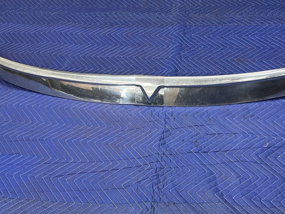 1955-1956 Chrysler Imperial Front Window Windshield Trim SS Visor Upper #3495E