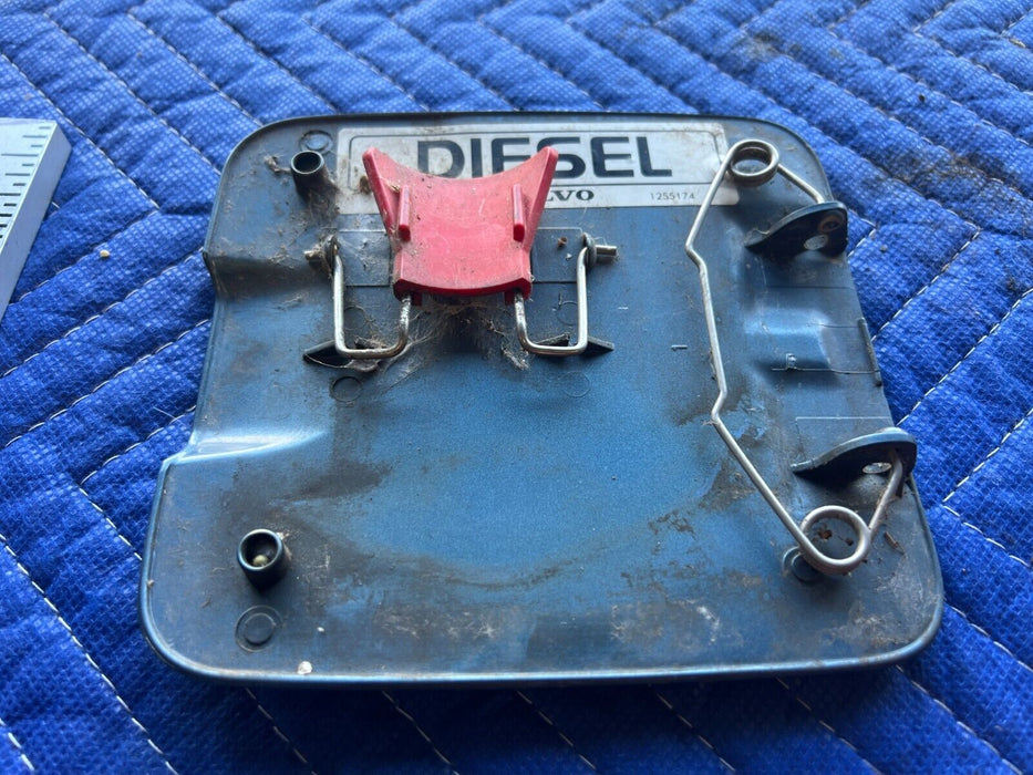 1984-1989 Volvo 740 760 Sedan Blue Metallic Diesel Fuel Door 1255174 OEM #1633EM