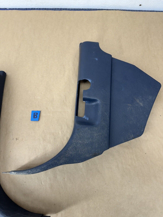 1995-1998 Chevy GMC C/K Truck Suburban Lower Kick Panel Pair Blue Trim #3462EJ