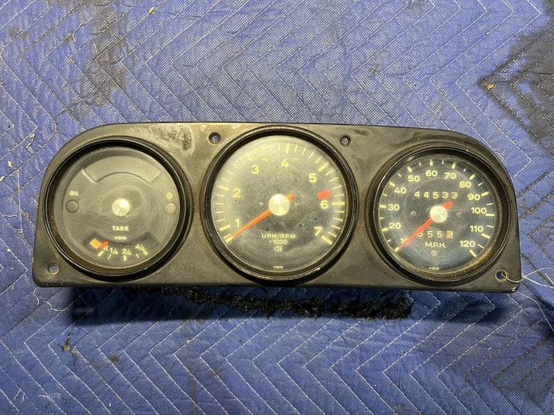 1969-1974 Porsche 914 Gauge Instrument Cluster Speedometer & Bezel OEM #3386E