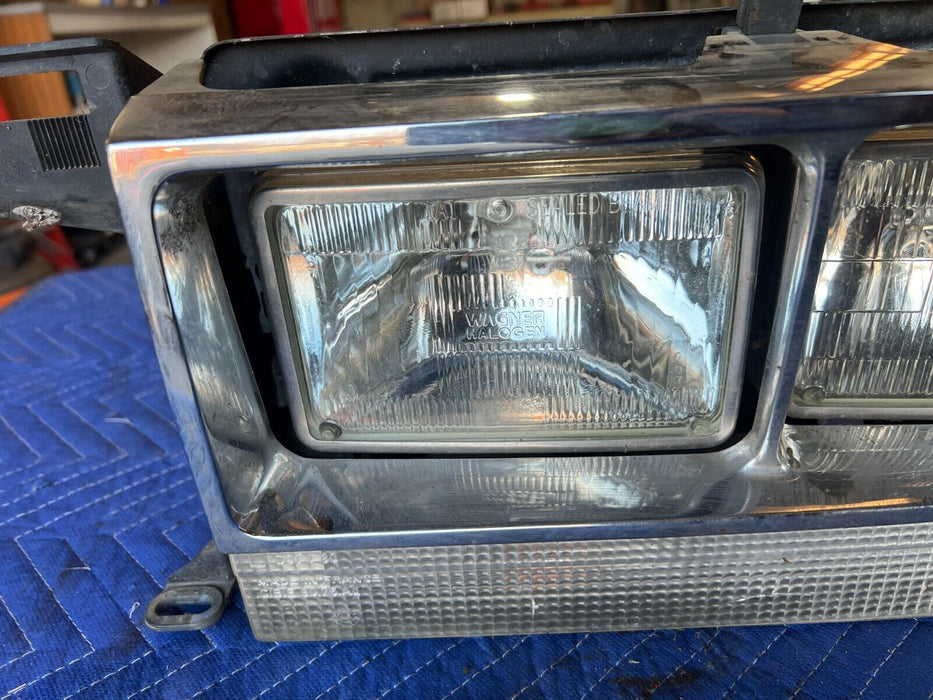 1984-1989 Volvo 740 760 LH Left Driver Front Headlight w/ Bezel Trim OEM #1706EM