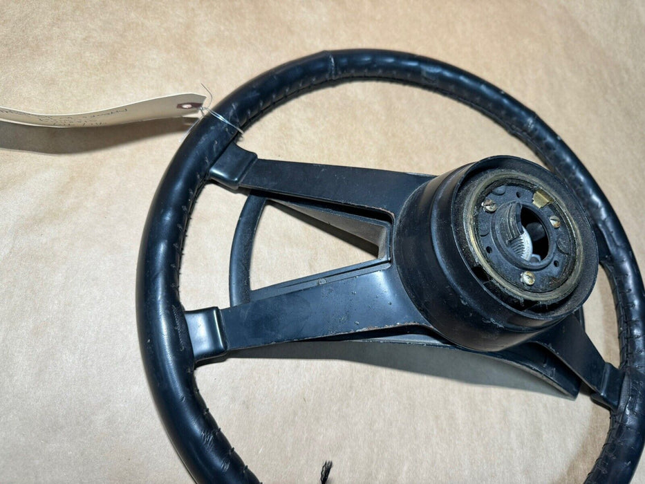 1965-1973 Porsche 911 912 914 Leather Steering Wheel & Center Pad 380mm #3423E