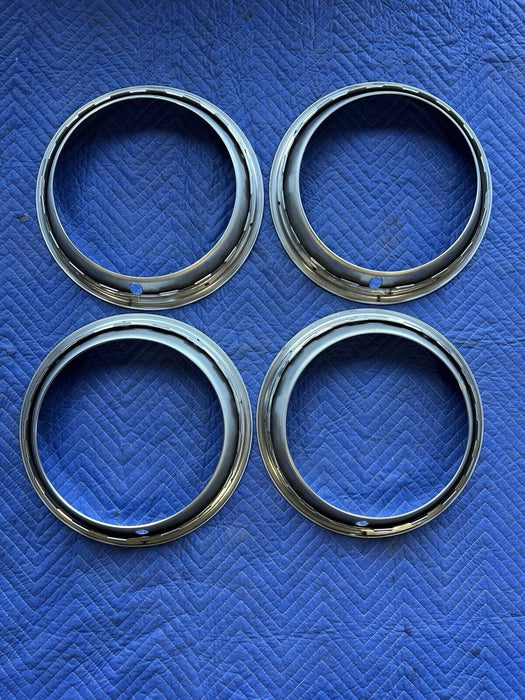 1969 Chevy Camaro Z28 NOS Chrome Trim Ring Set Of 4 9796696 OEM GM #3564E